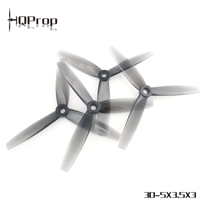 HQProp 3D-5X3.5X3 Grey (2CW+2CCW)-Poly Carbonate - DroneRacingParts.com