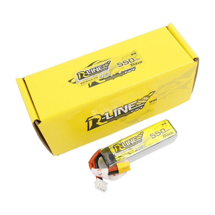 Tattu R-Line Version 1.0 550mAh 2S1P 95C Lipo Battery - DroneRacingParts.com