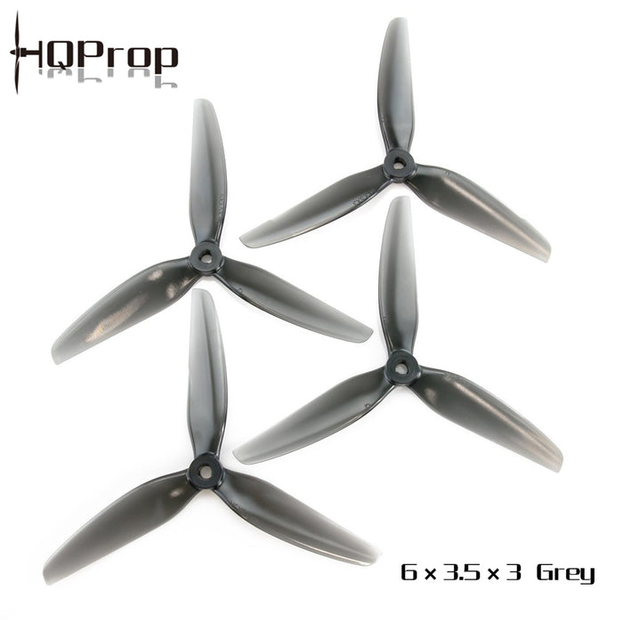 HQProp 6X3.5X3 Light Grey (2CW+2CCW)-Poly Carbonate-POPO - DroneRacingParts.com