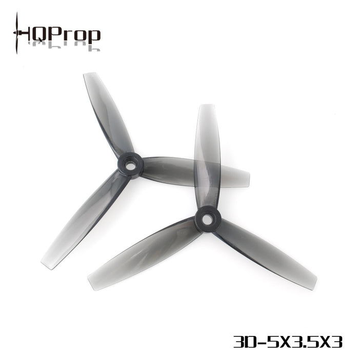 HQProp 3D-5X3.5X3 Grey (2CW+2CCW)-Poly Carbonate - DroneRacingParts.com