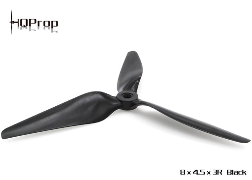 HQ MacroQuad Prop 8X4.5X3R(CW) Black-Carbon Reinforced Nylon - DroneRacingParts.com