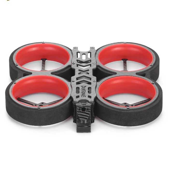 Diatone Taycan MXC3.1 3" Cinewhoop Frame Kit w/ Red Ducts - DroneRacingParts.com
